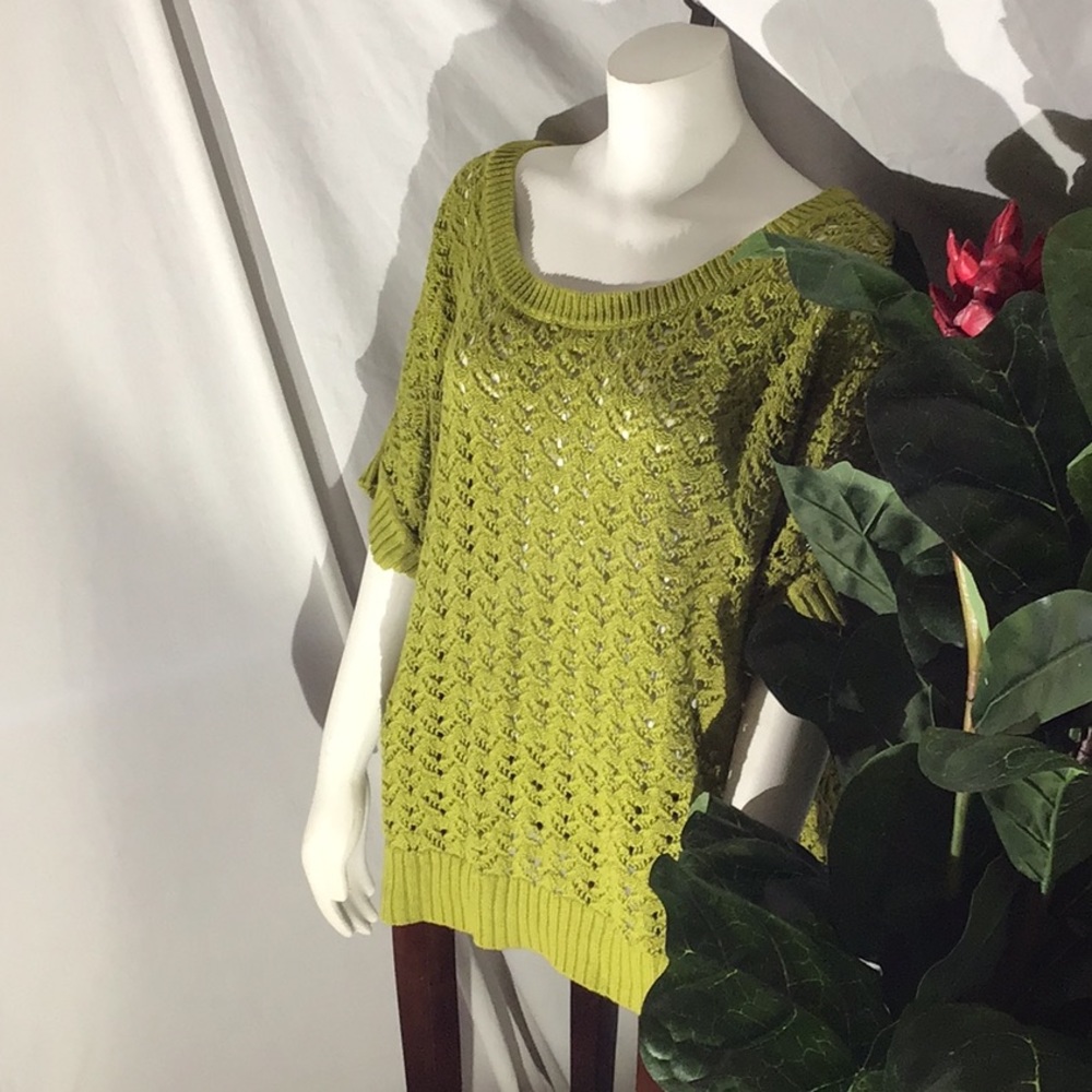 2x....St. John’s Bay key lime sweater